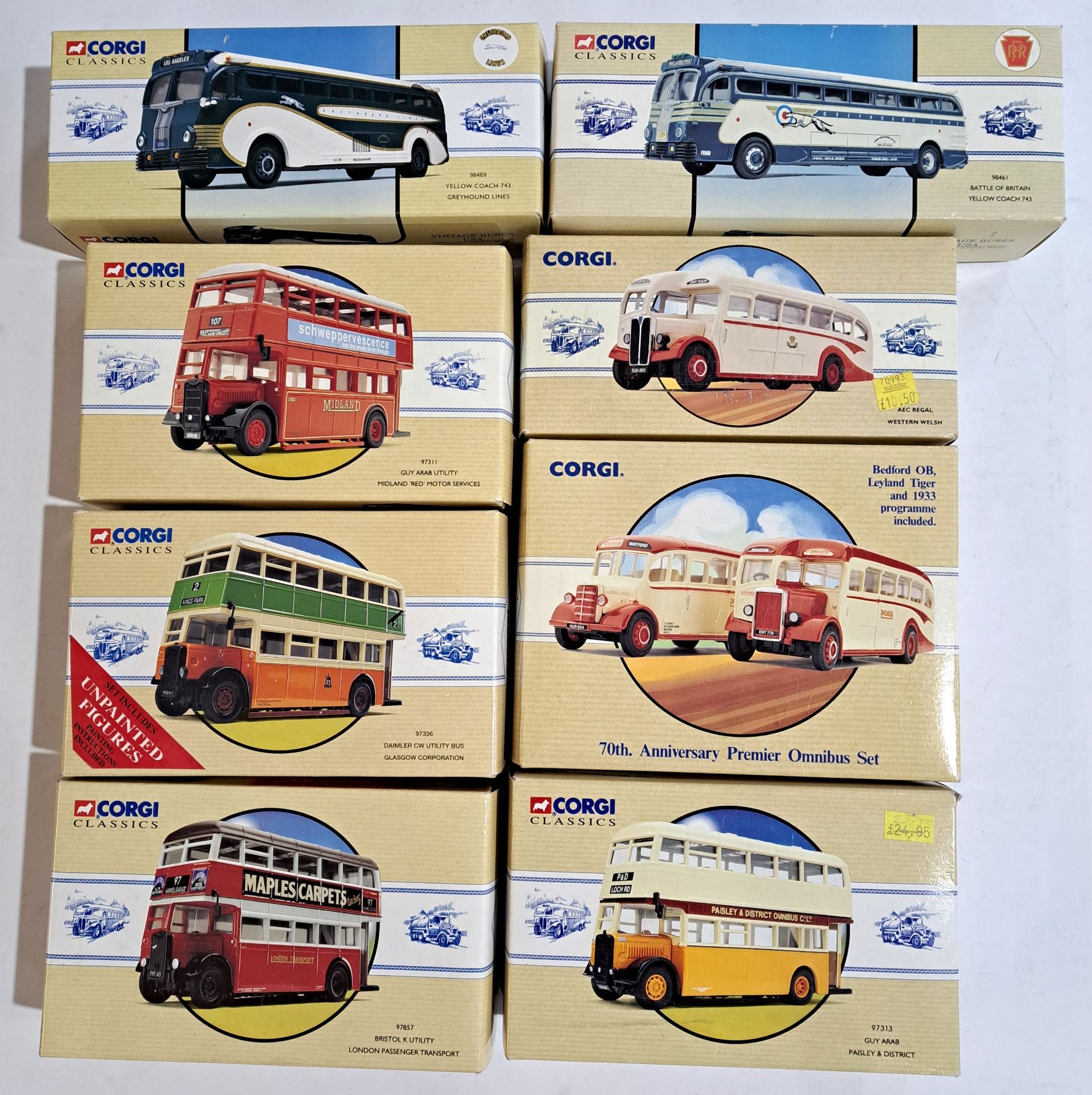 Corgi Classics, a boxed bus group
