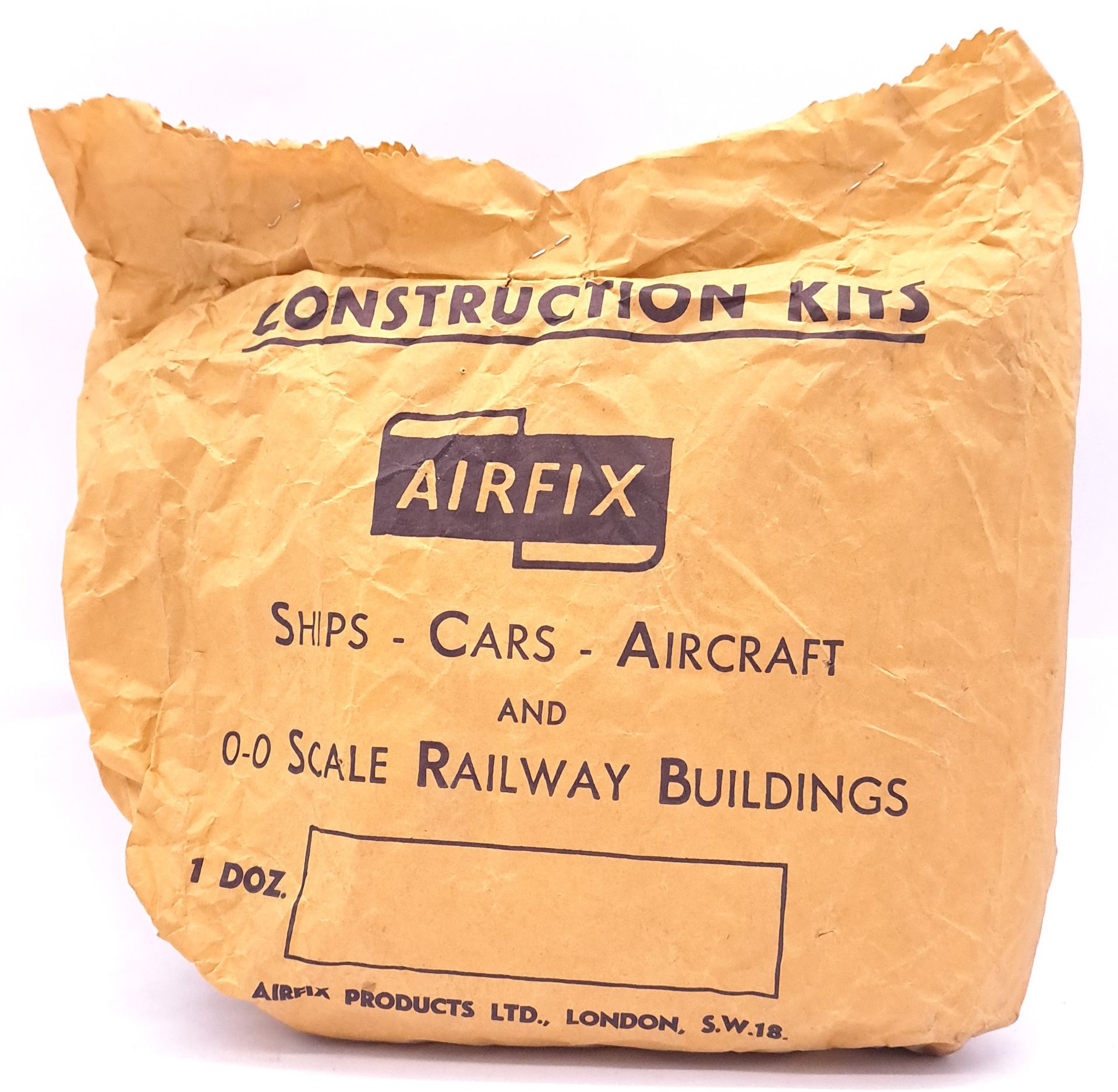 Airfix c1960’s ORIGINAL TRADE BAG complete with Bagged (possibly Type3) “D.H.4” Kits - Image 2 of 6