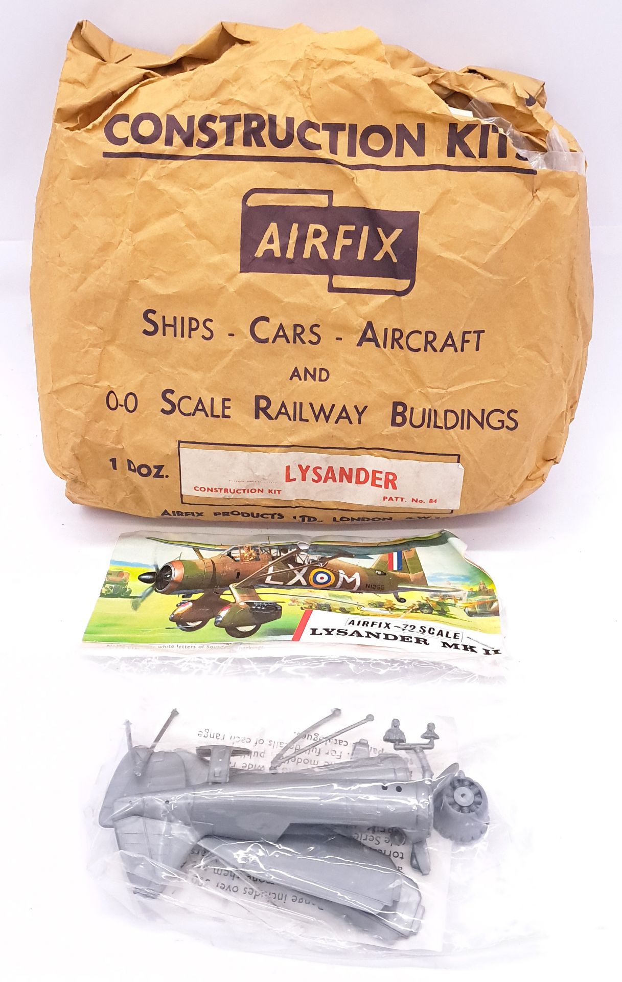 Airfix c1960’s ORIGINAL TRADE BAG complete with Bagged Type 3 “Lysander” Kits