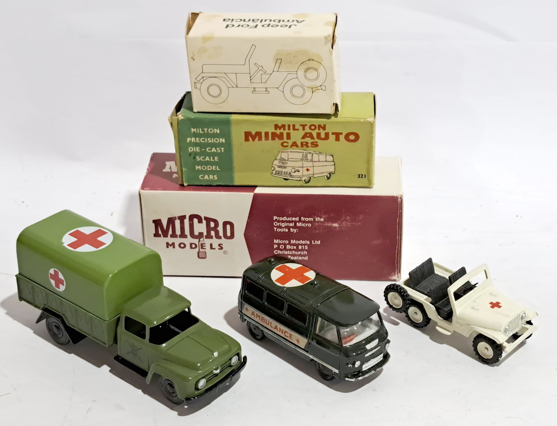 Micro Models, Milton Mini Auto Cars & Minibrindes, a boxed group