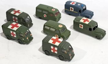 Dinky & Corgi, Military Ambulance, an unboxed group