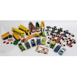 Dinky & Corgi, commercial, race cars & similar, an unboxed group.