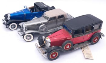 Franklin Mint, an unboxed group of 1:24 scale Classic cars