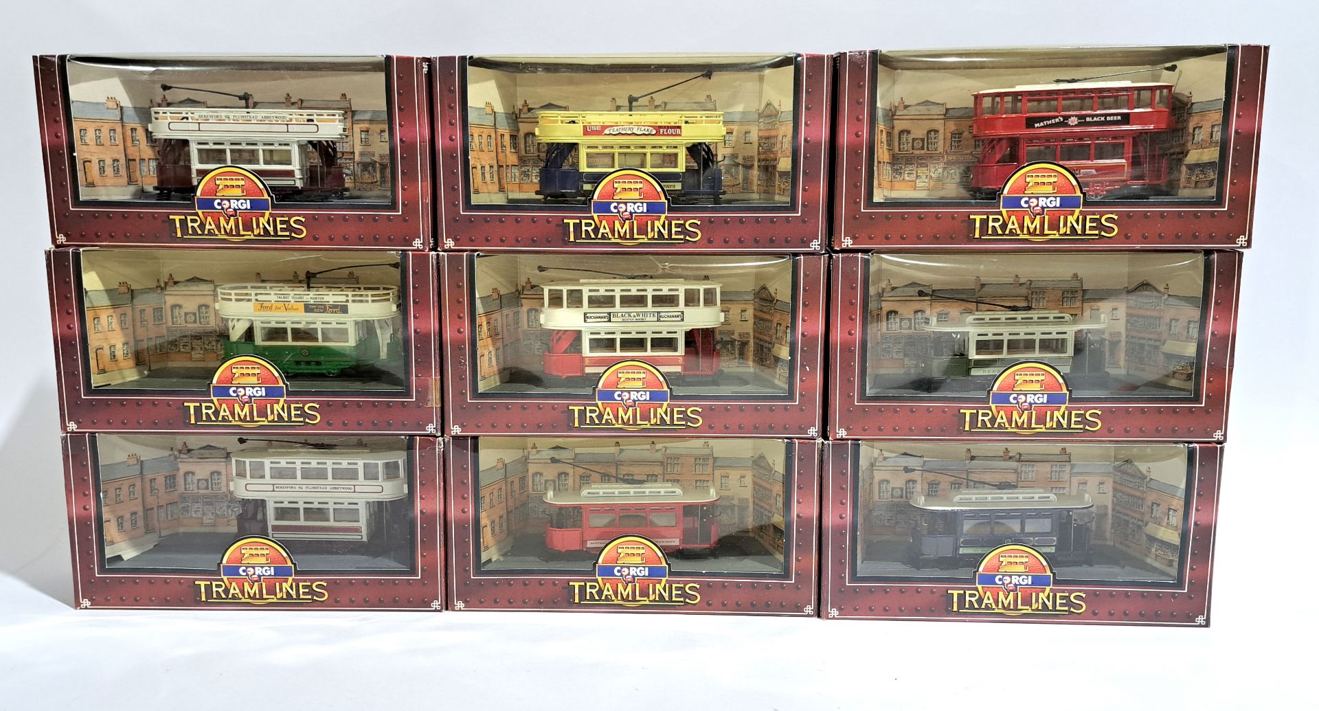 Corgi Tramlines, a boxed group