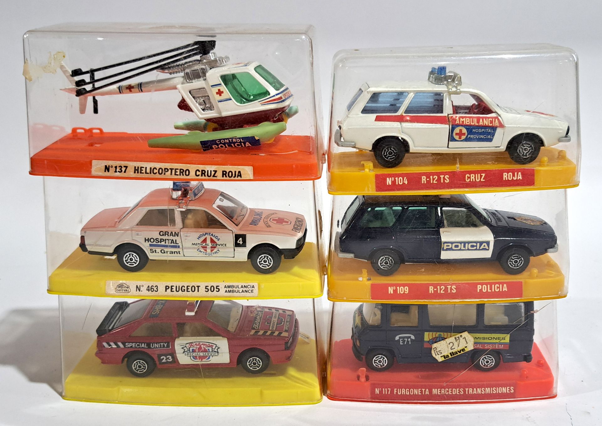 Guisval (Spain) Emergency vehicles related, a boxed group