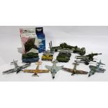 Dinky, Corgi & similar, Military & Aircraft related, a boxed & unboxed group