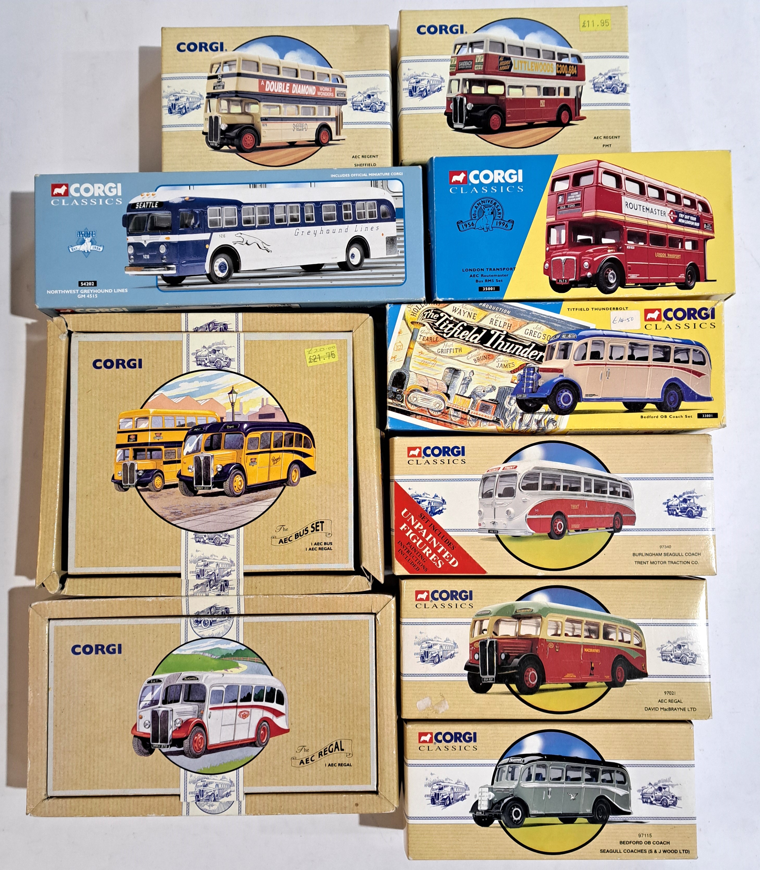 Corgi Classics, a boxed bus group