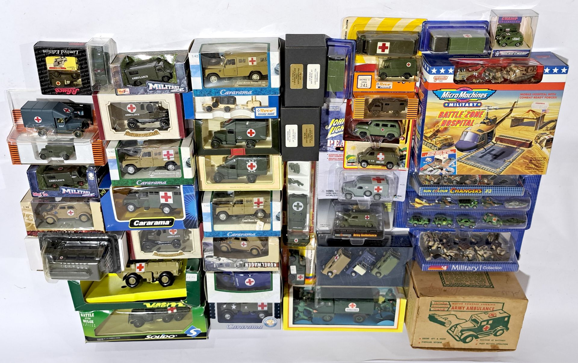 Cararama, Maisto, Lledo, Galoob & similar, Military related, a boxed group