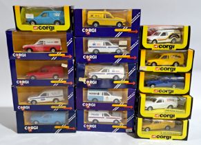 Corgi Ford Escort Vans & similar, a boxed group