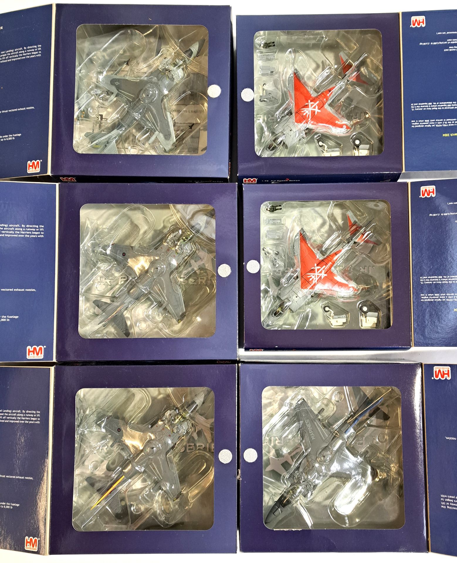 HM Hobby Master, a boxed 1/72 scale Military Aircraft  "Harrier" group - Image 2 of 2