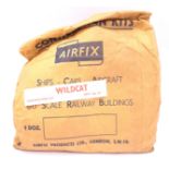 Airfix c1960’s ORIGINAL TRADE BAG complete with Bagged (possibly Type3) “Wildcat” Kits