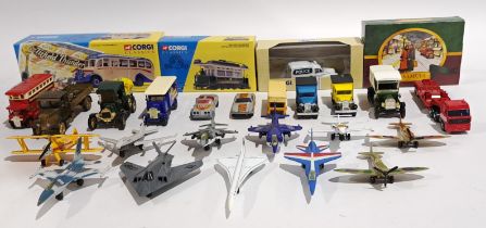 Corgi, Matchbox & similar, Aircraft, Commercial related & similar, a boxed & unboxed group