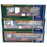 Corgi, a boxed group of 1:50 scale Commercial Truck/Trailer models "Eddie Stobart"