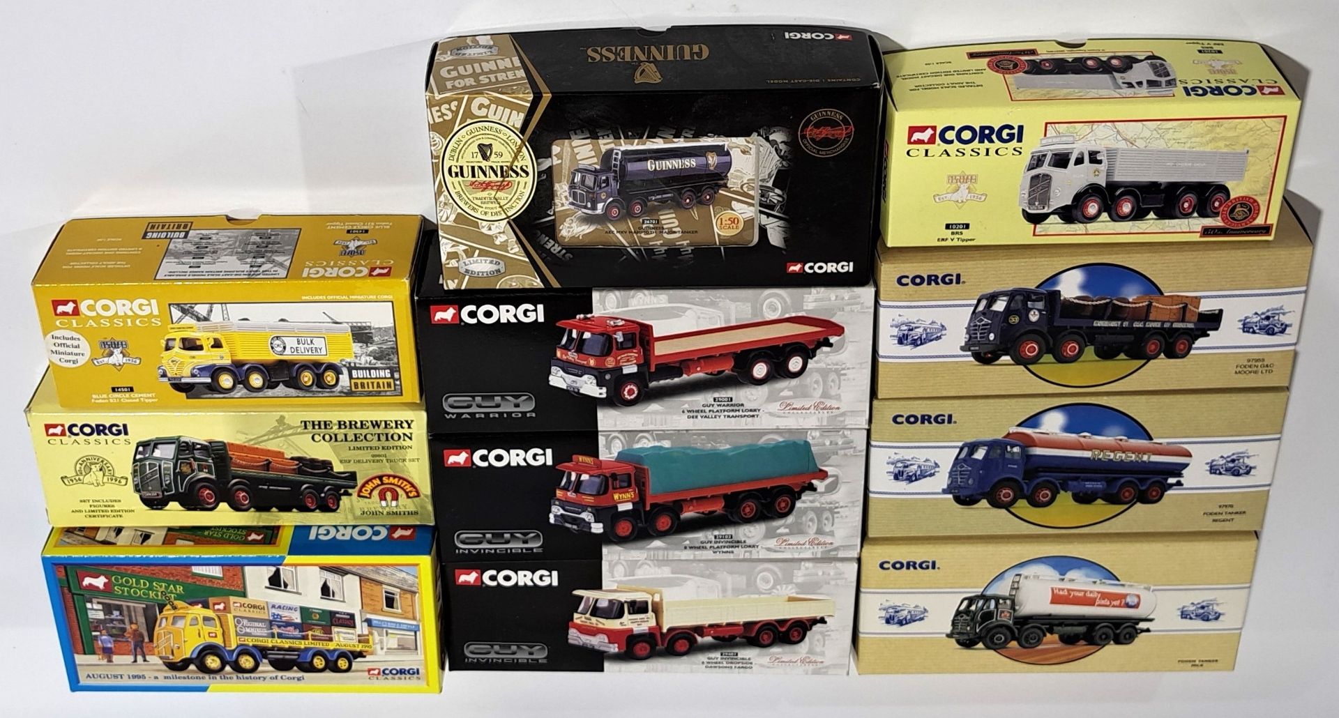 Corgi Classics & similar, Commercial & related, including Guy Warrior & Guinness, a boxed group