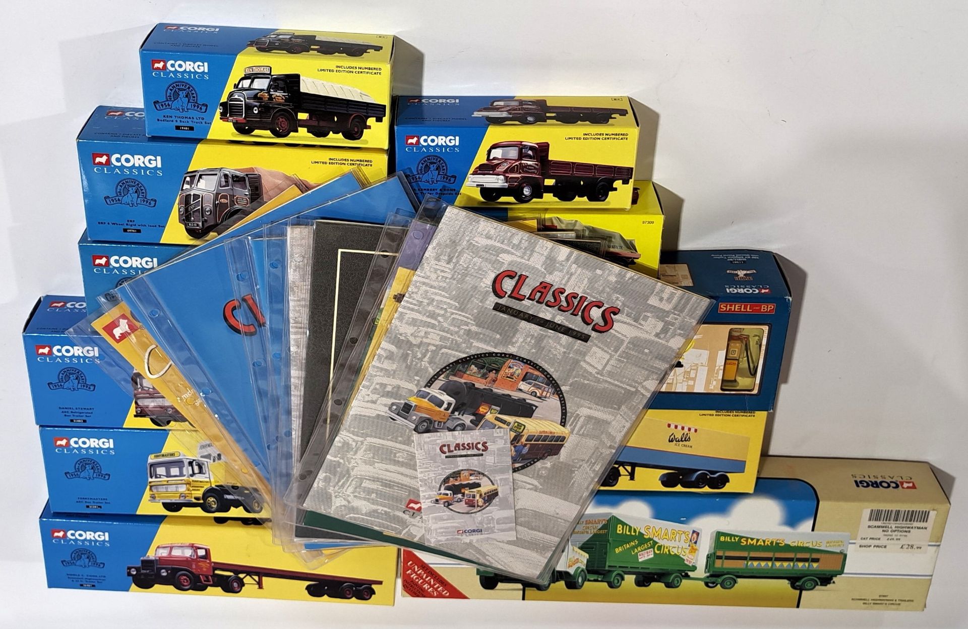 Corgi Classics, Commercial & related, a boxed group with Catalogues