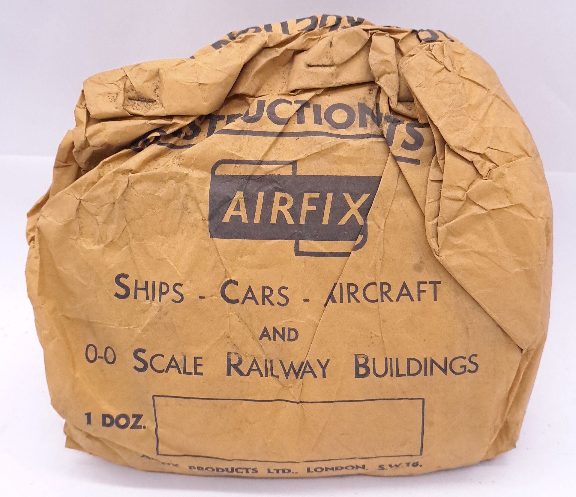 Airfix c1960’s ORIGINAL TRADE BAG complete with Bagged Type 3 “Gloster Gladiator” Kits - Image 3 of 8