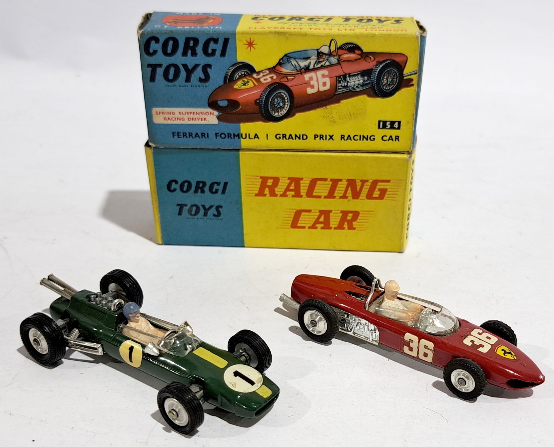 Corgi Racing Cars, a boxed pair