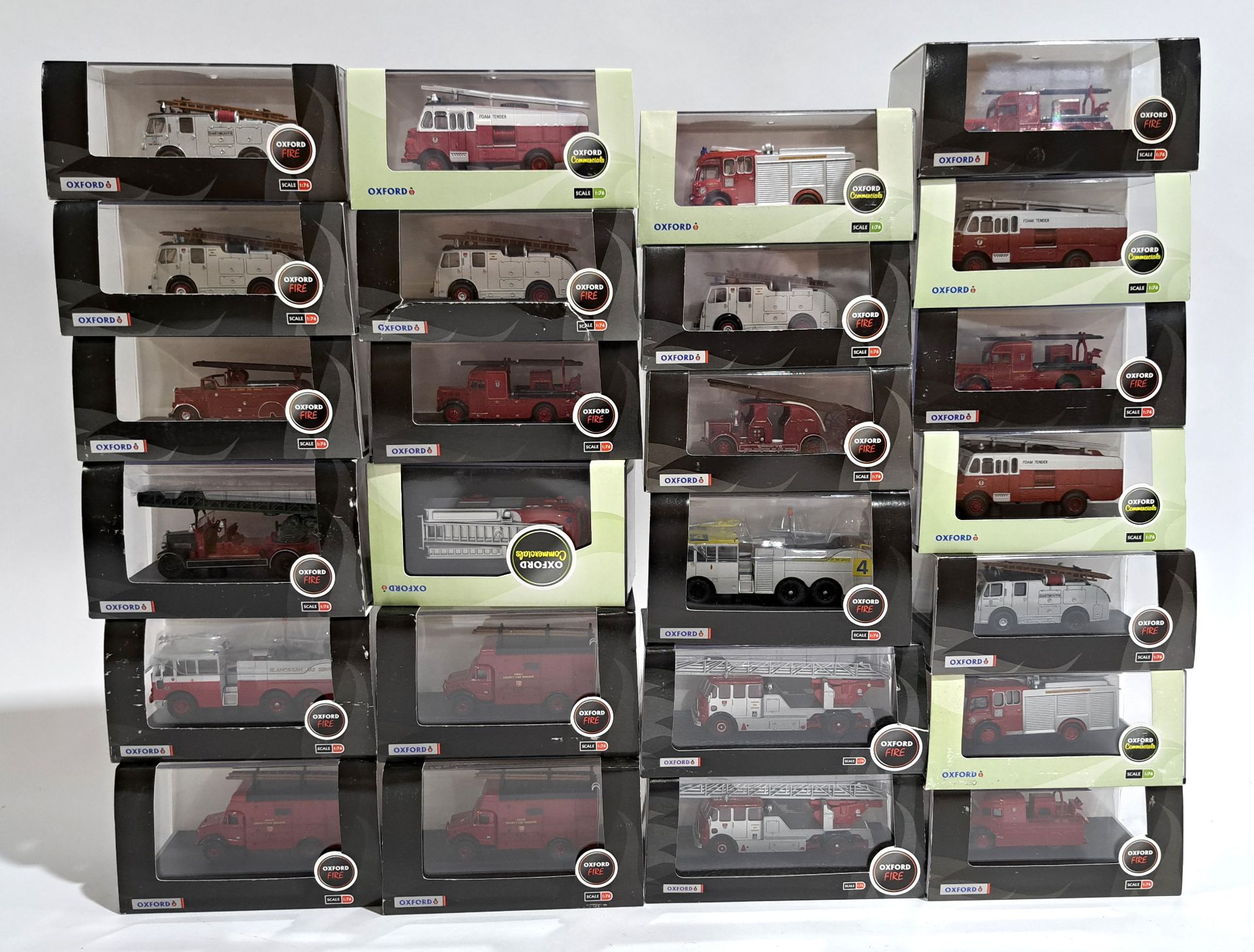 Oxford Diecast Fire & similar, a boxed group