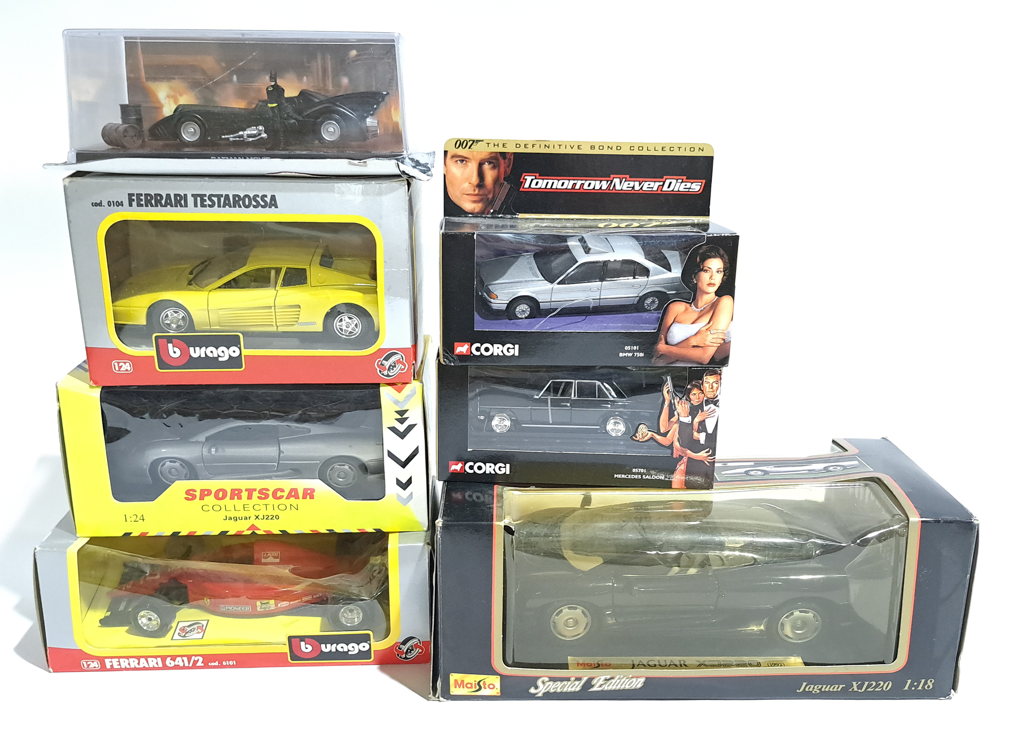 Corgi, Bburago, Maisto & similar, a boxed car group