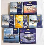 Corgi Aviation Archive, a boxed 1:72 scale group to include 49301 (Flying Aces) P51D Mustang