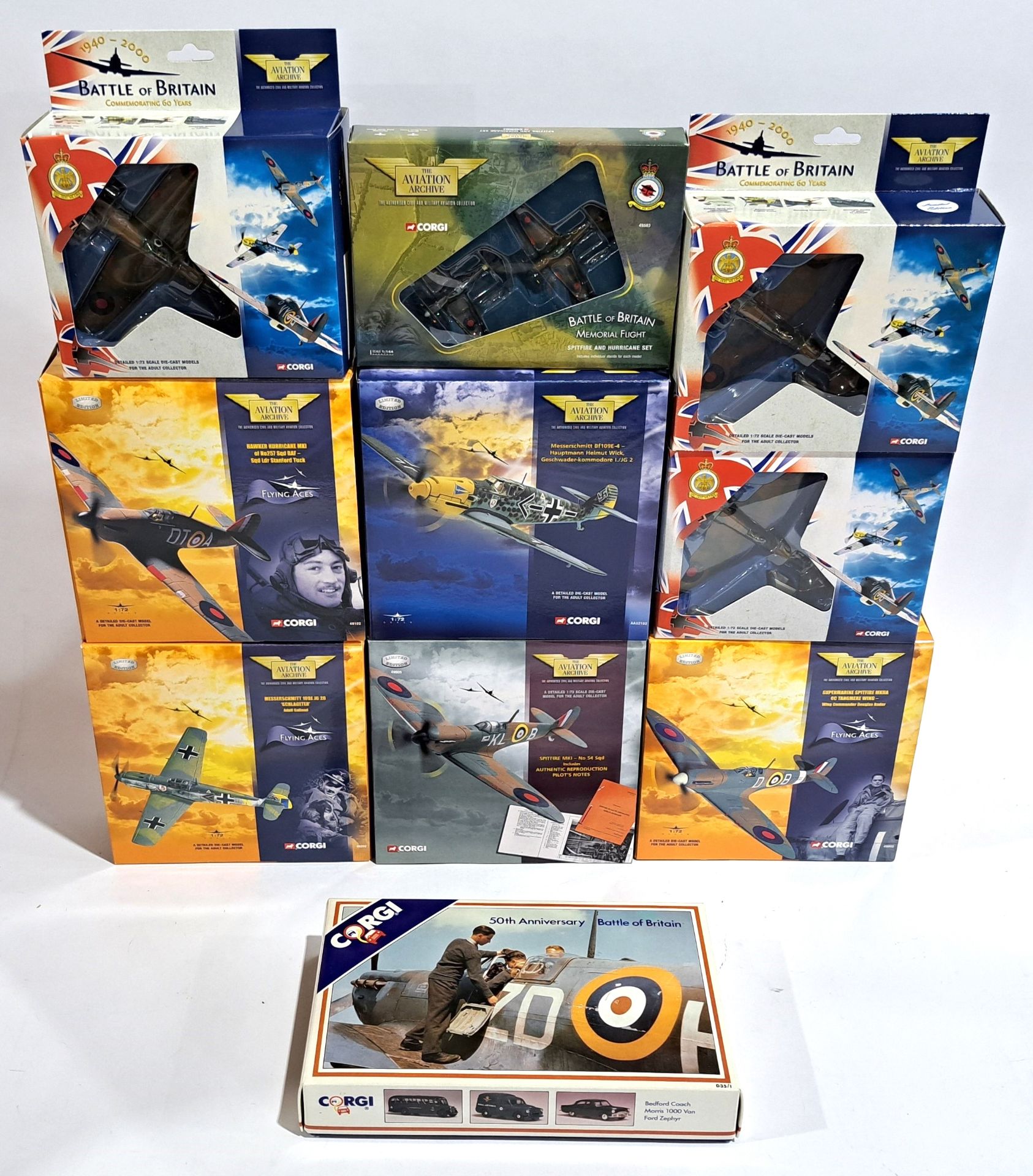 Corgi The Aviation Archive & Battle of Britain, Aircraft related, a boxed group