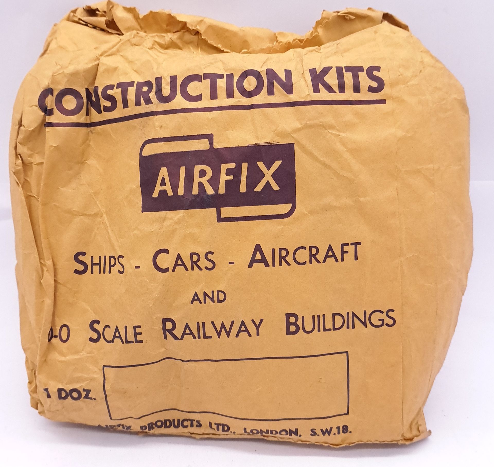 Airfix c1960’s ORIGINAL TRADE BAG complete with Bagged (possibly Type3) “Bristol Fighter” Kits - Bild 4 aus 8