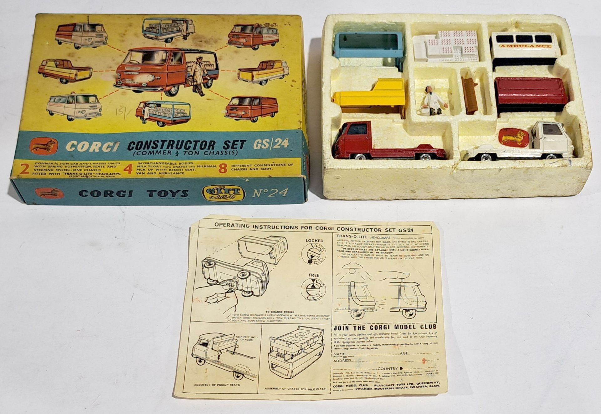 Corgi Constructor Set (Commer ¾ Ton Chassis) GS/24, boxed