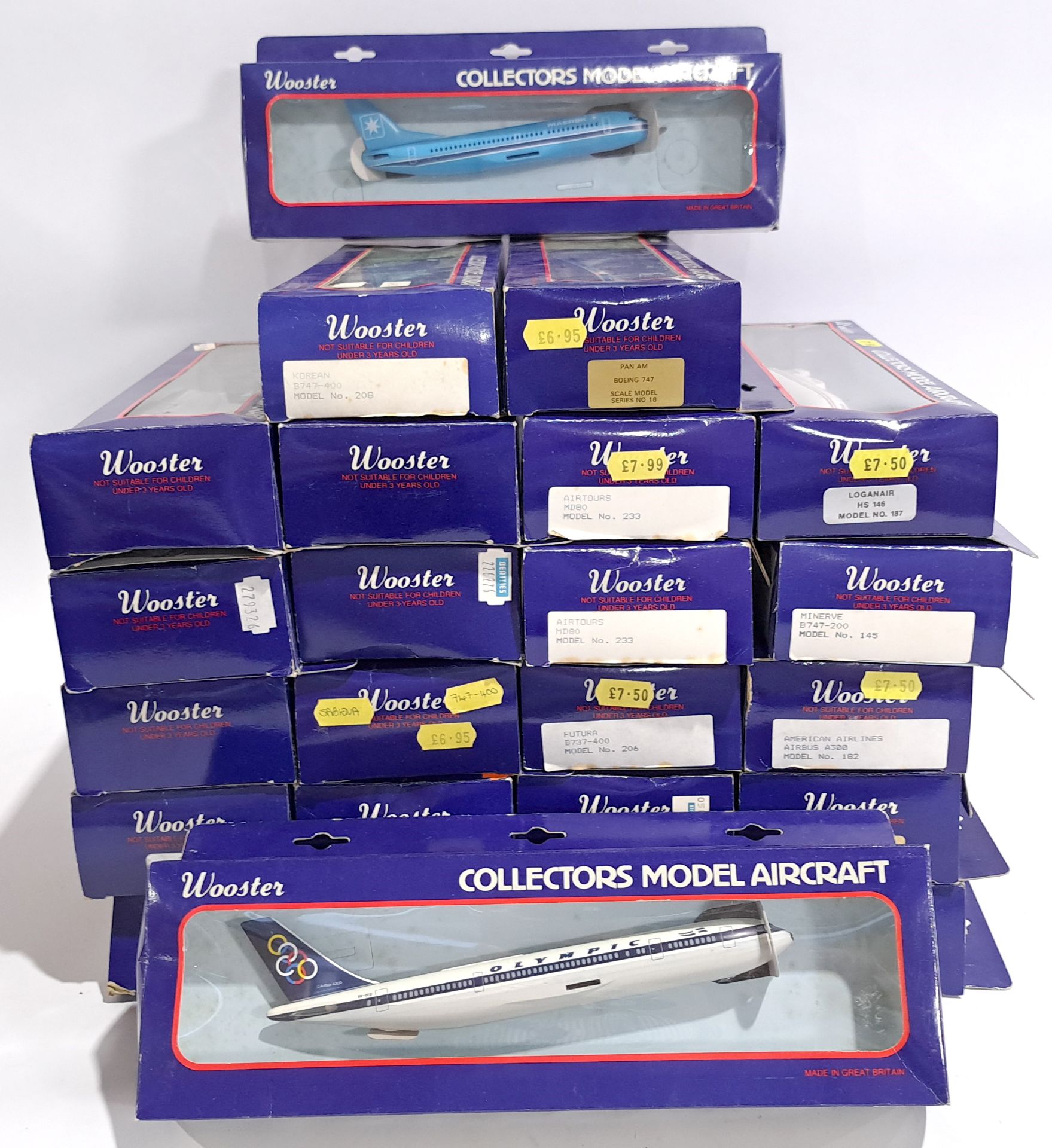 Wooster Collectors Model Aircraft, a boxed group