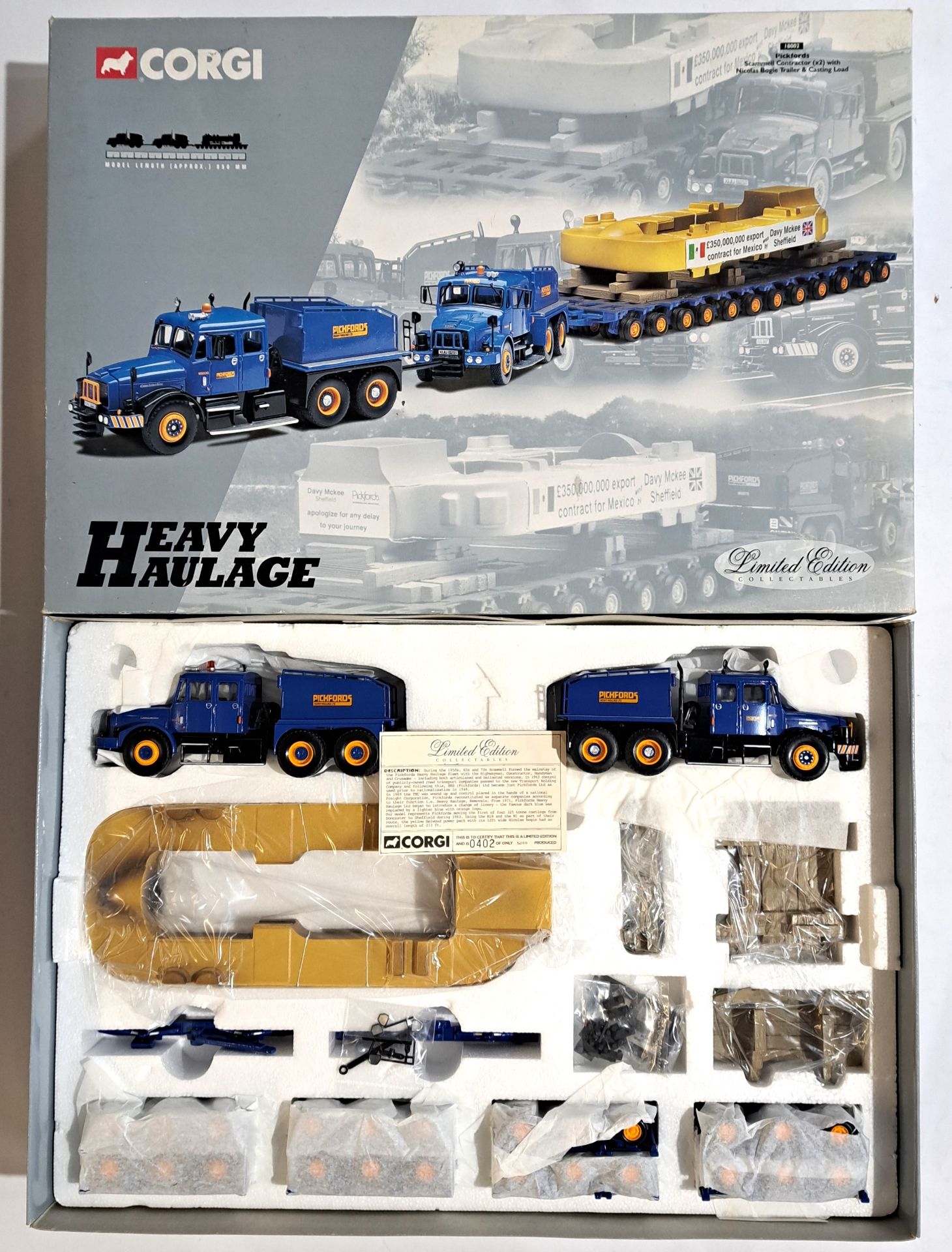 Corgi Heavy Haulage, a boxed 1:50 scale set 18002 "Pickfords" - Bild 2 aus 2