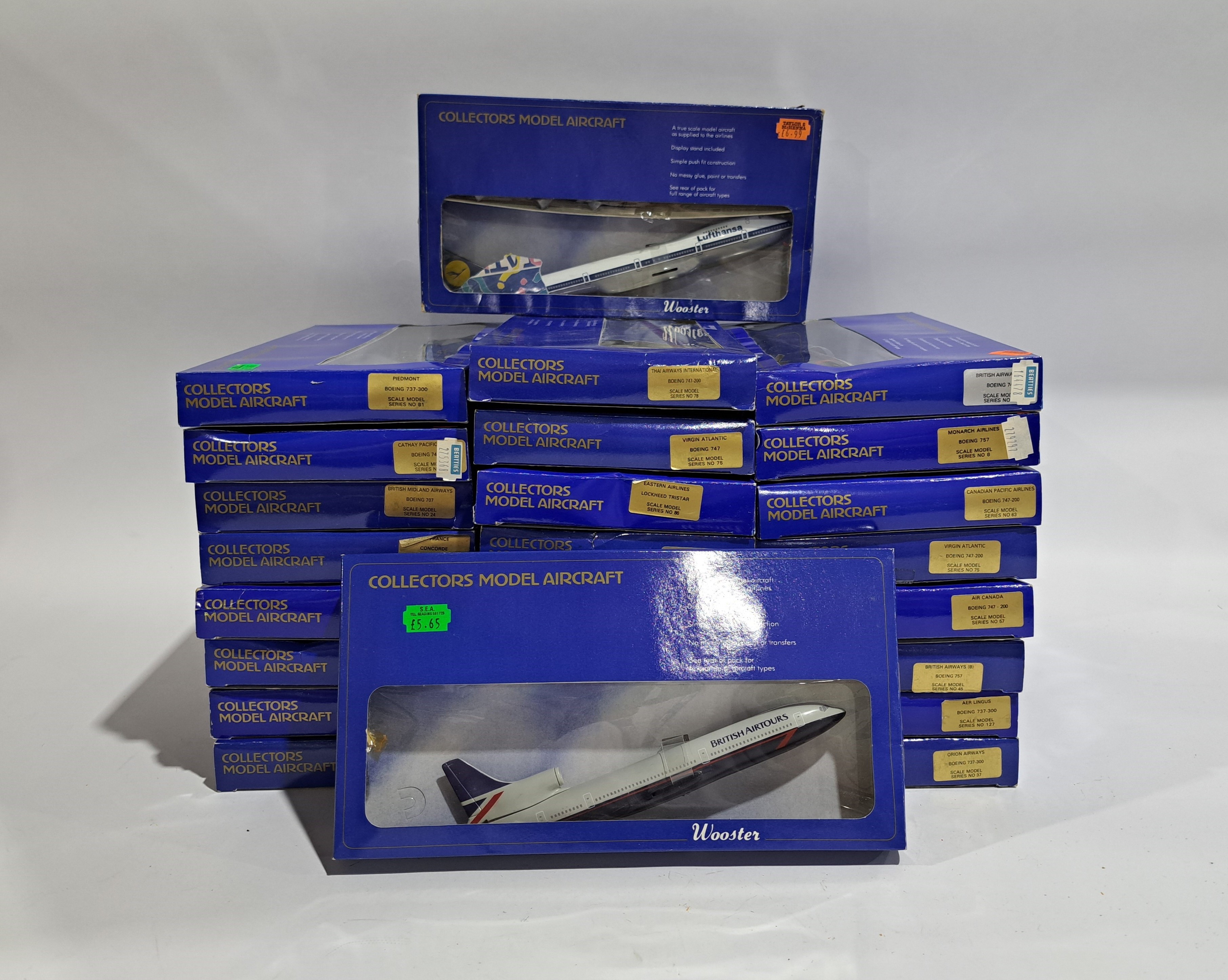 Wooster Collectors Model Aircraft, a boxed group