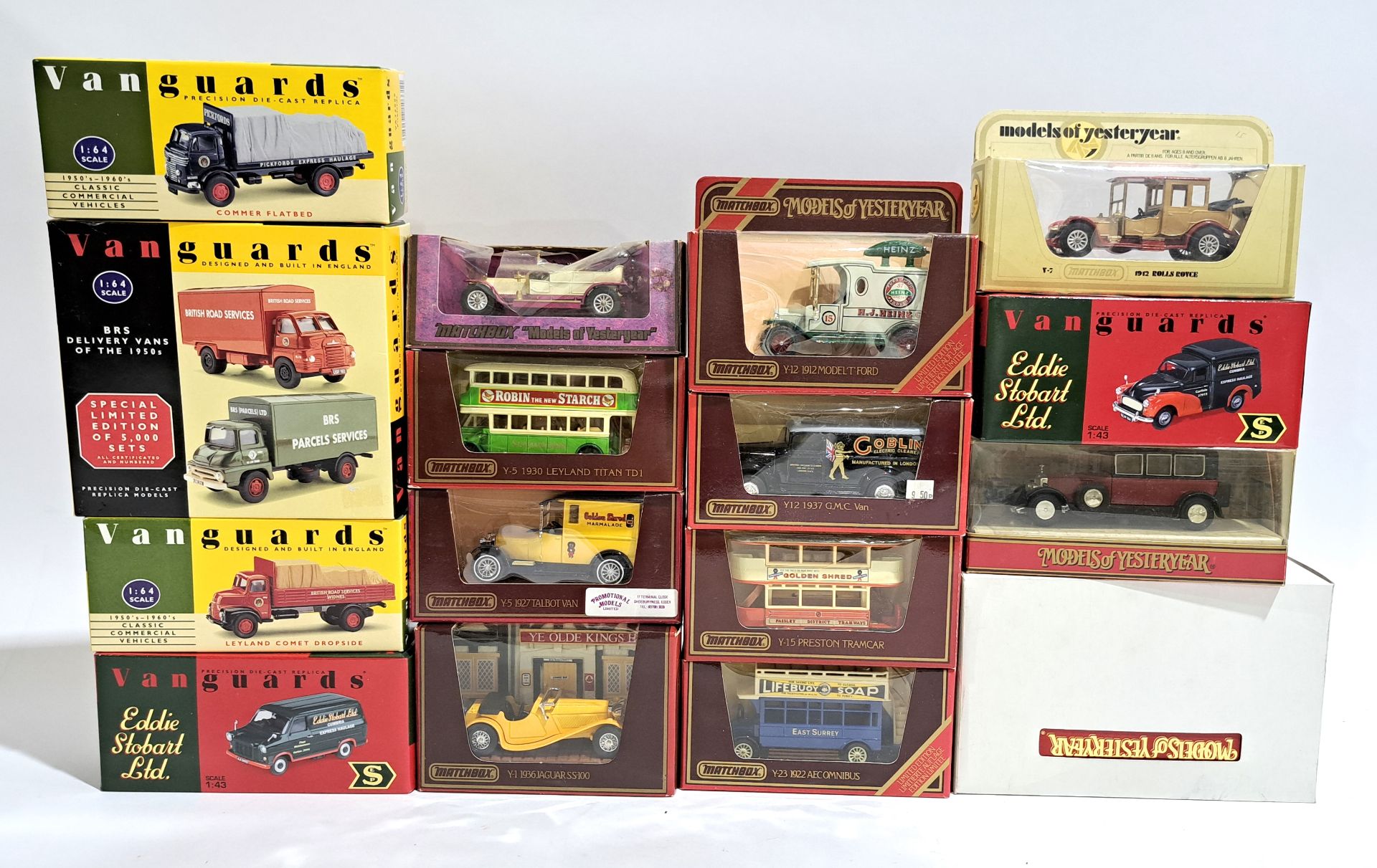 Vanguards & Matchbox Models of Yesteryear, a boxed group