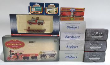 Corgi, Matchbox & similar, a boxed commercial group with Forward March Metal Figurines