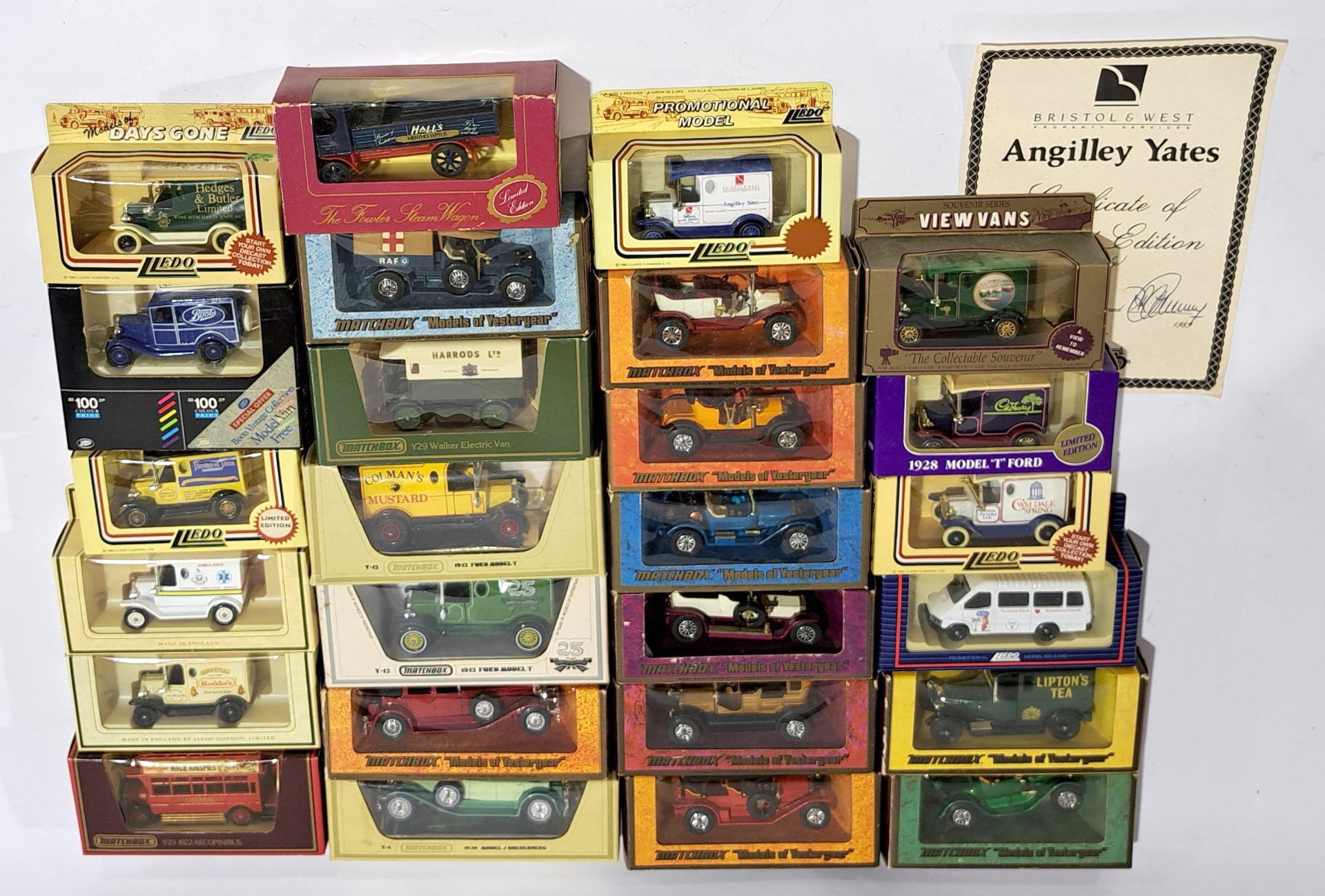 Matchbox Models of Yesteryear , LLedo Promotional Models & similar, a boxed group