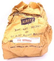 Airfix c1960’s ORIGINAL TRADE BAG complete with Bagged (possibly Type3) “Fokker DR1” Kits