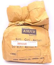 Airfix c1960’s ORIGINAL TRADE BAG complete with Bagged (possibly Type3) “Spitfire” Kits