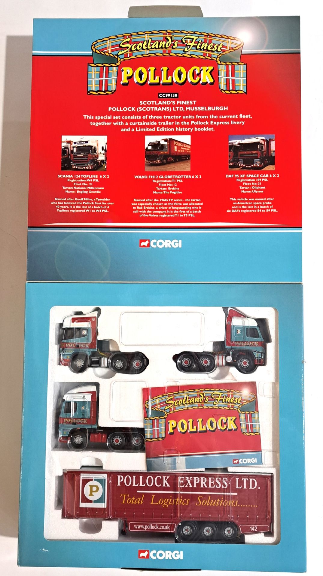 Corgi a boxed CC99130 Set "Pollock Scotland's Finest"