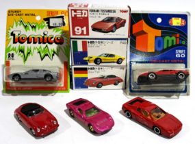 Tomica Japan, a boxed group of cars