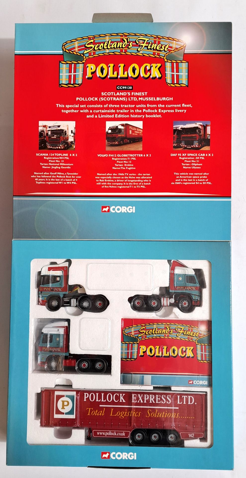 Corgi a boxed CC99130 Set "Pollock Scotland's Finest"