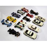 Scalextric Electric Model Racing Cars, an unboxed group