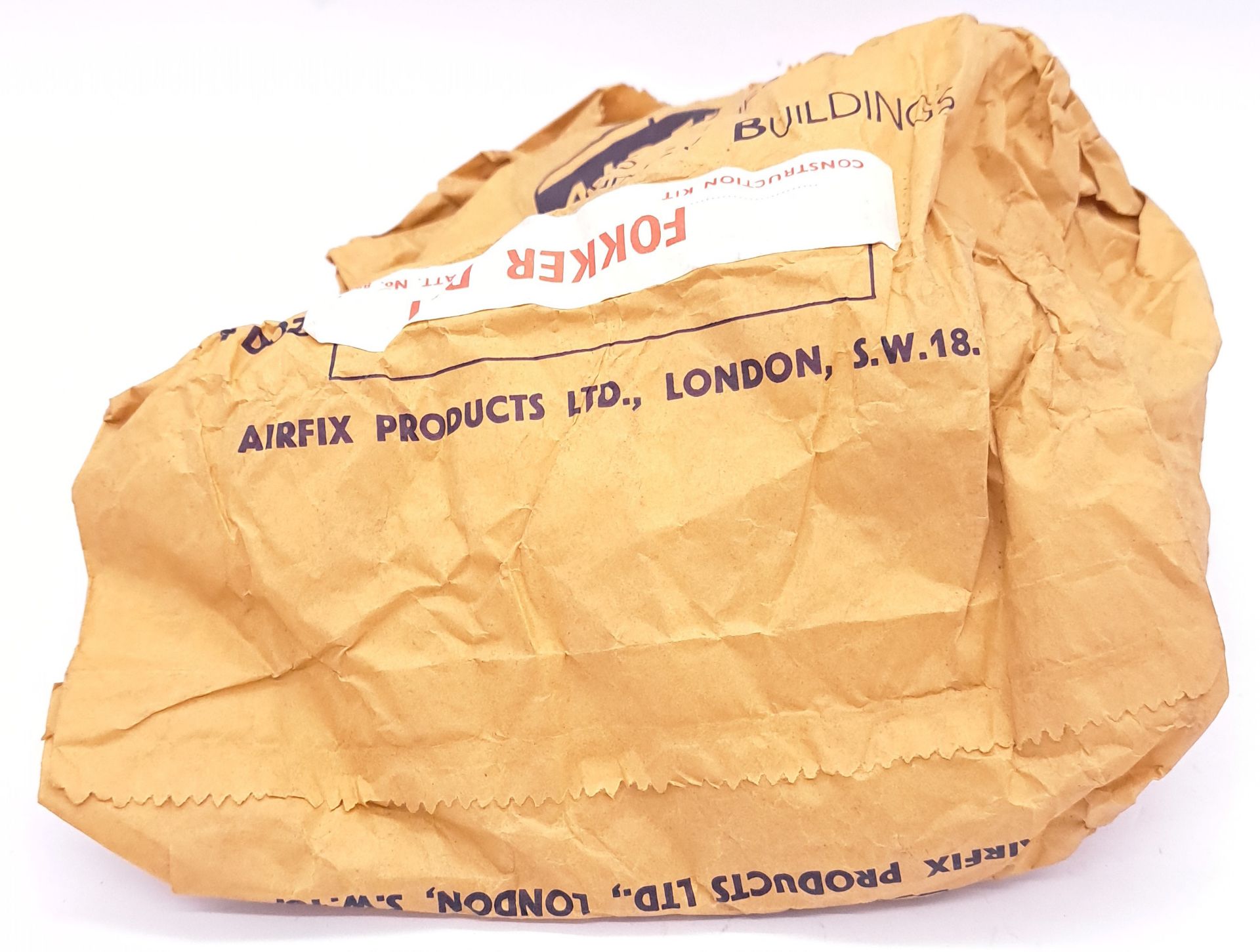 Airfix c1960’s ORIGINAL TRADE BAG complete with Bagged (possibly Type3) “Fokker DR1” Kits - Bild 5 aus 7