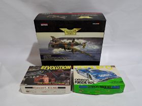 Corgi The Aviation Archive 1:72 scale AA37204 & Race Car Model Kits, a boxed group