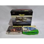 Corgi The Aviation Archive 1:72 scale AA37204 & Race Car Model Kits, a boxed group