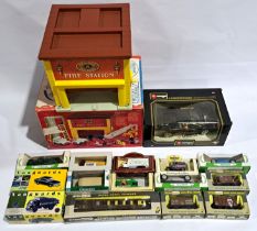 Bburago, Vanguards, Fisher Price Fire Station & Wrenn Railways, a mixed boxed group