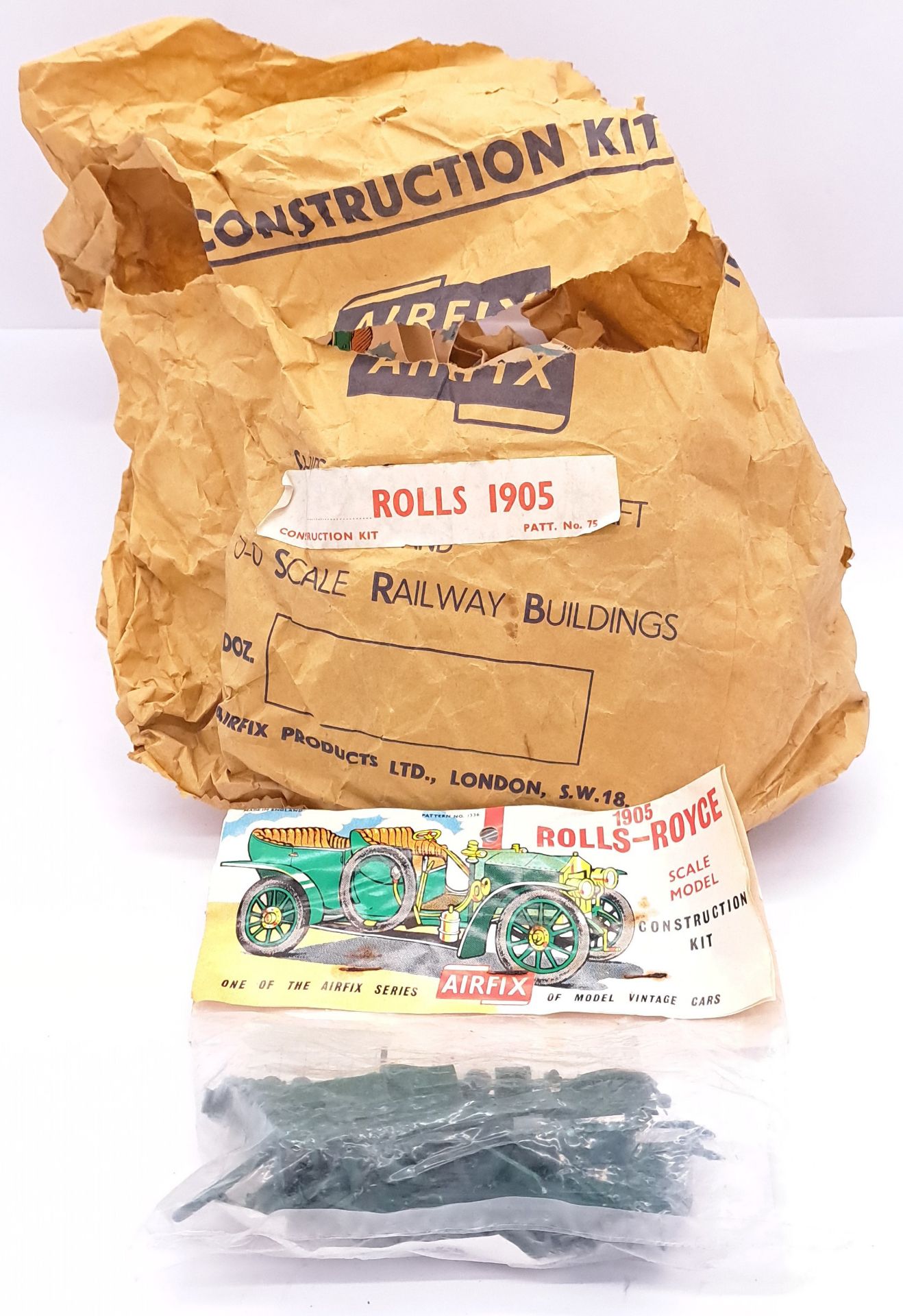 Airfix c1960’s ORIGINAL TRADE BAG complete with Bagged “1905 Rolls-Royce”