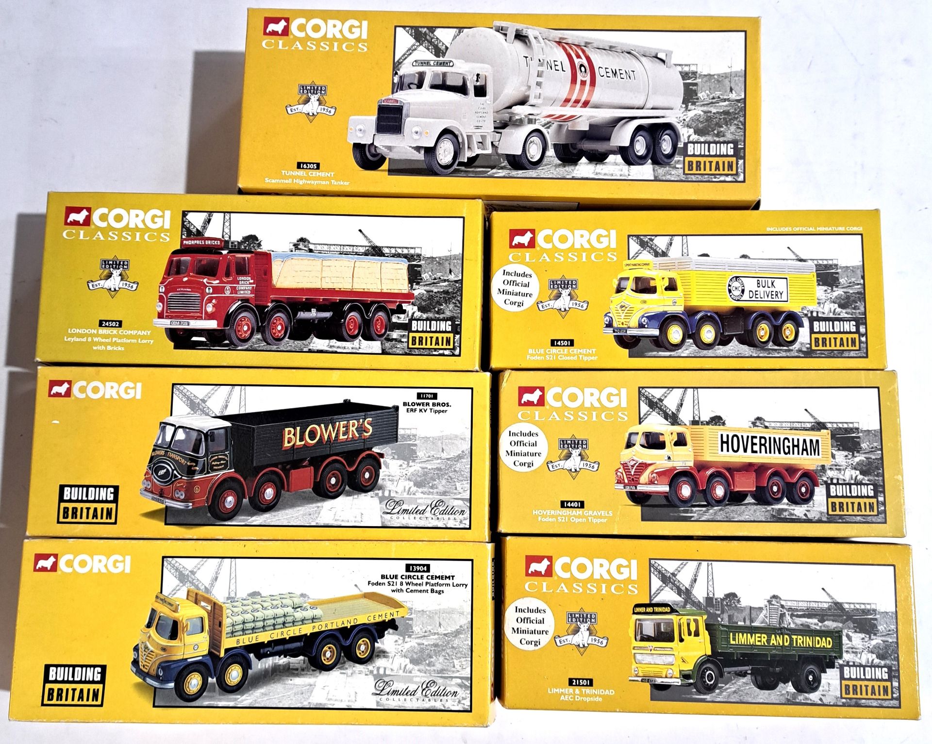 Corgi "Building Britain" Series, a boxed group