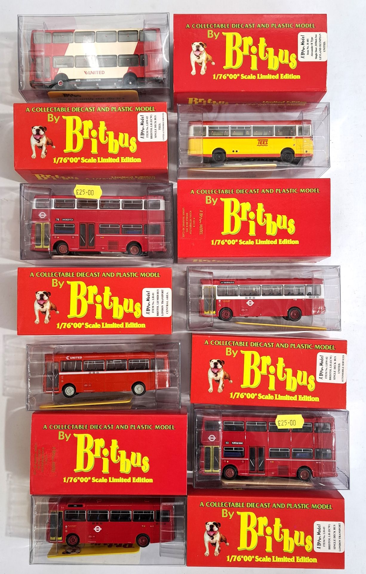 Britbus, a boxed 1:76 scale bus group