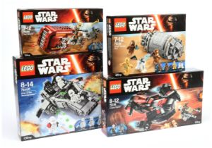 Lego Star Wars Group (1) 75100 First Order Snowspeeder (2) 75145 Eclispe Fighter (3) 75136 Droid ...