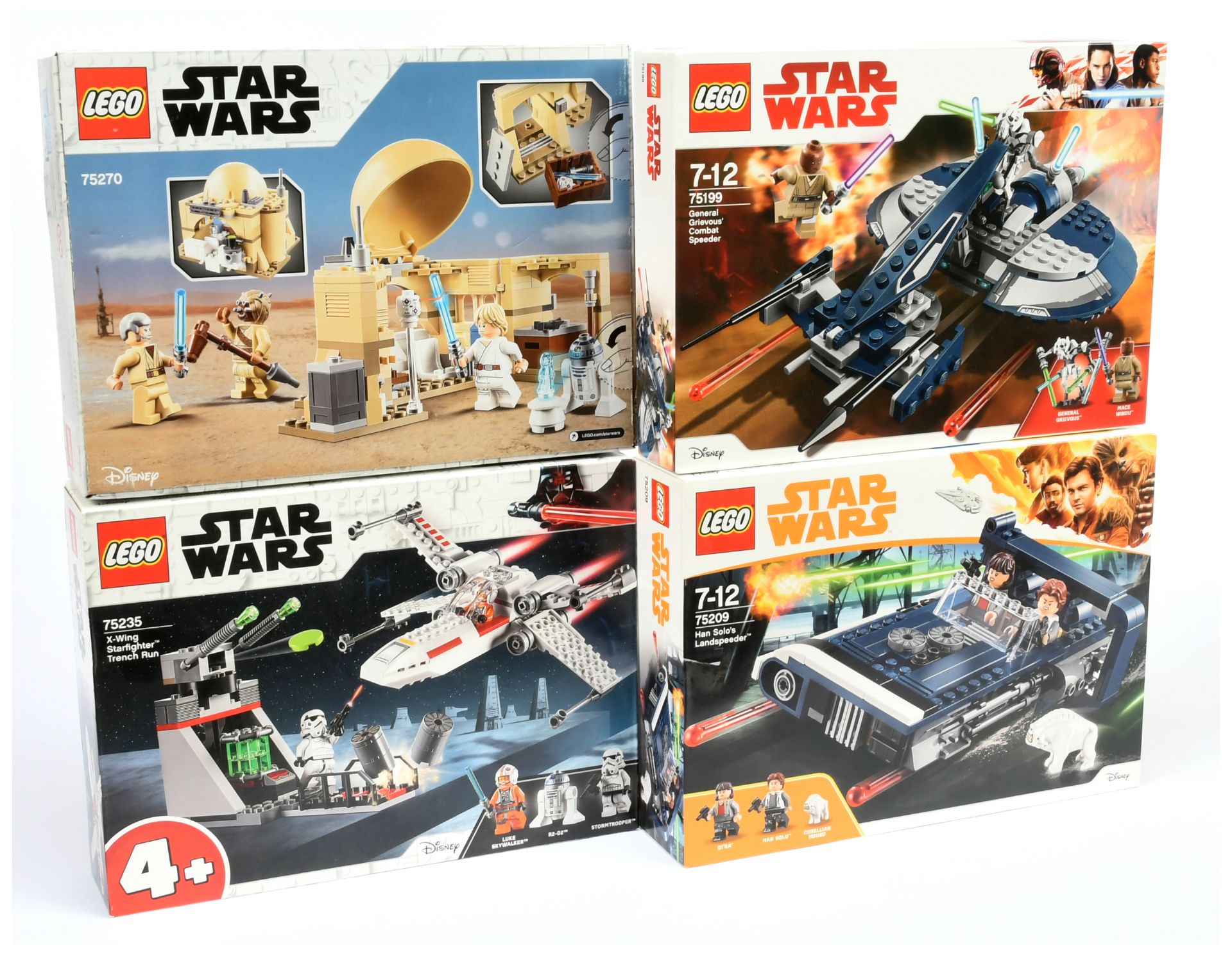 Lego Star Wars Group (1) 75209 Han Solo's Landspeeder (2) 75270 Obi-Wan's Hut (3) 75235 X-Wing St...