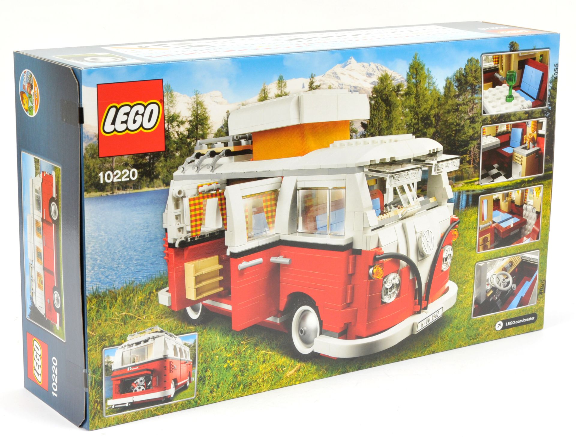 Lego Creator 10220 VW Volkswagen T1 Camper Van set, within Near Mint sealed packaging. - Image 2 of 2
