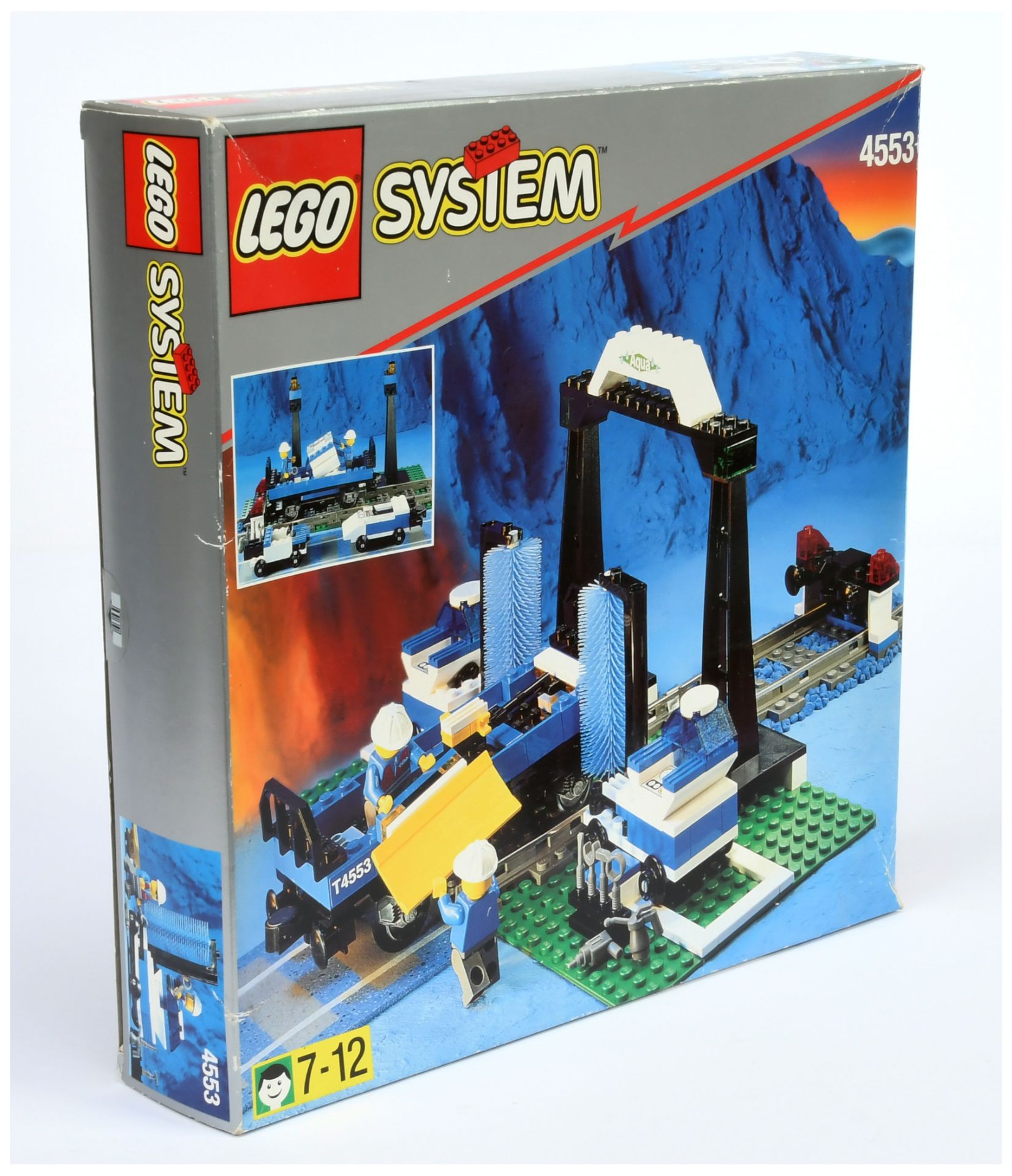 Lego System 4553 Train Wash, Good Plus to Excellent with original instructions in Fair to Good op...